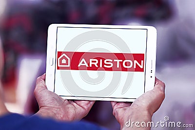 Ariston home appliances company logo Editorial Stock Photo