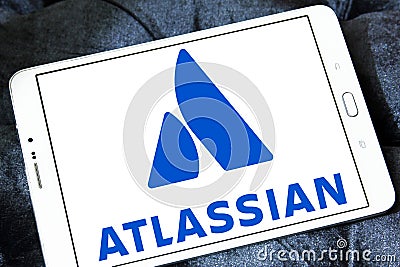 Atlassian Corporation logo Editorial Stock Photo