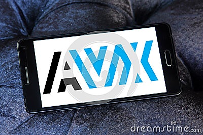 AVX Corporation logo Editorial Stock Photo