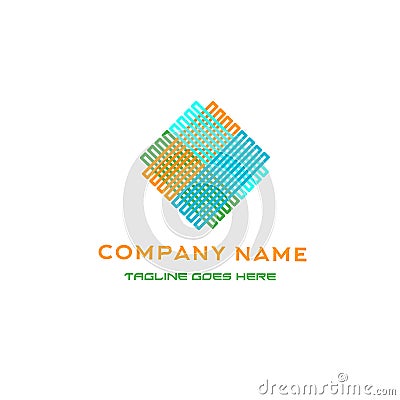This logo based on the Handshake with witt Stock Photo