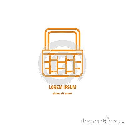 Logo of a basket Vector Illustration