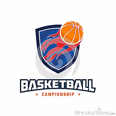 Logo for a basketball championship Stock Photo