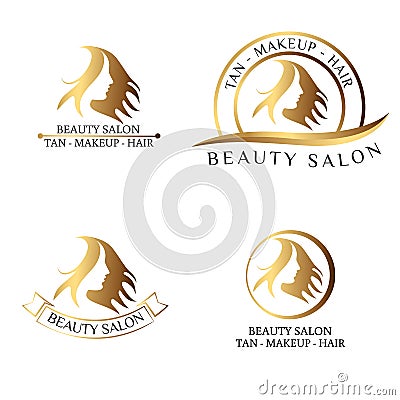 Logo for beauty salon, spa salon, beauty shop Vector Illustration