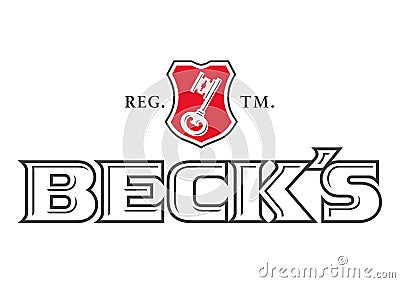 Logo Beck`s Editorial Stock Photo