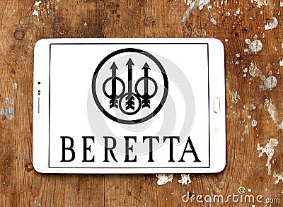 Beretta firearms manufacturing company logo Editorial Stock Photo