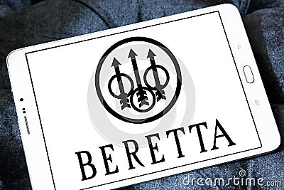 Beretta firearms manufacturing company logo Editorial Stock Photo