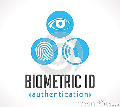 Logo - Biometric ID authentication Vector Illustration