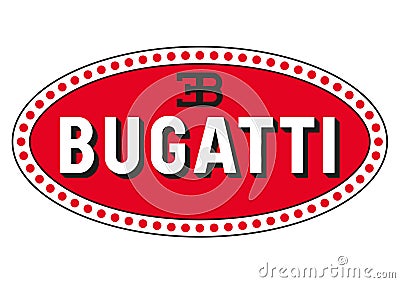 Logo Bugatti Editorial Stock Photo