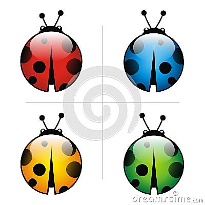 Logo bugs icon animal pets insect Cartoon Illustration