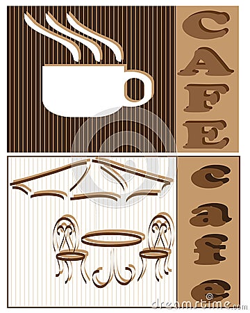 Logo cafe Cartoon Illustration