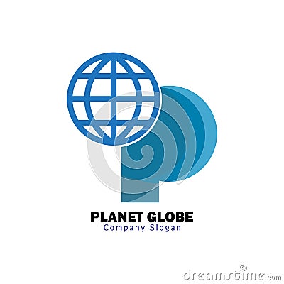 Planet globe design Vector Illustration