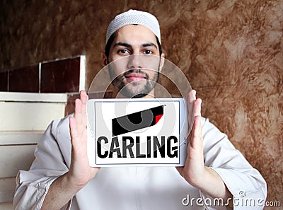 Carling brewery company logo Editorial Stock Photo