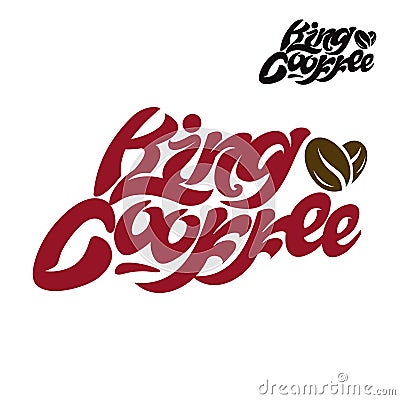 Logo King Coffee Vector Illustration