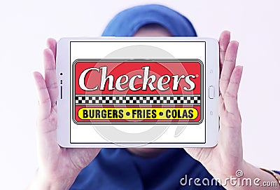 Checkers fast food restaurant logo Editorial Stock Photo