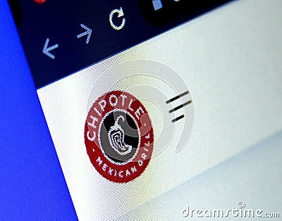 Chipotle Mexican Grill fast food logo Editorial Stock Photo