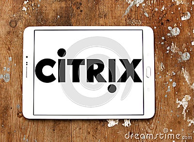 Citrix Systems logo Editorial Stock Photo