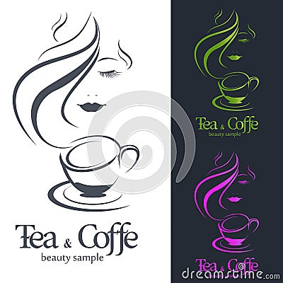 Logo Coffee and Tea Stock Photo