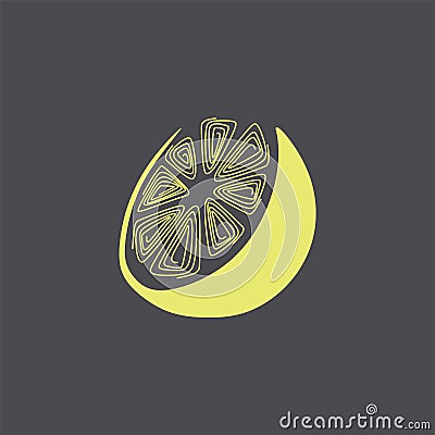 logo. company logo. Stylized lemon. Vector Illustration