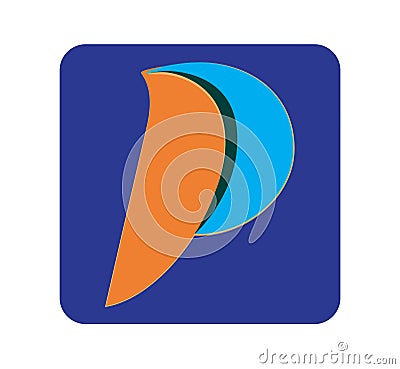 Logo Concept for P Vector Illustration