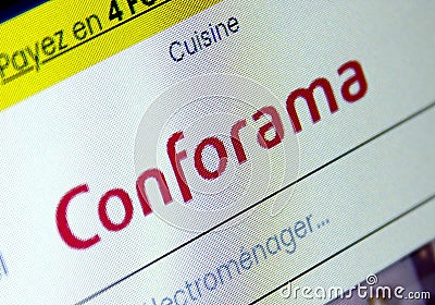 Conforama Retail chain company Editorial Stock Photo