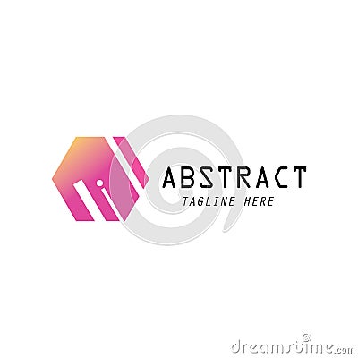 Logo creative space colorful vector design template Vector Illustration