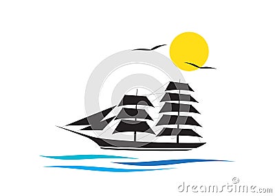 Logo cruise Vector Illustration