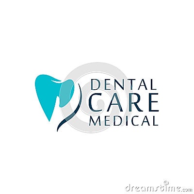 Logo dental care clinic, dentistry for kids. Teeth abstract icons Vector Illustration