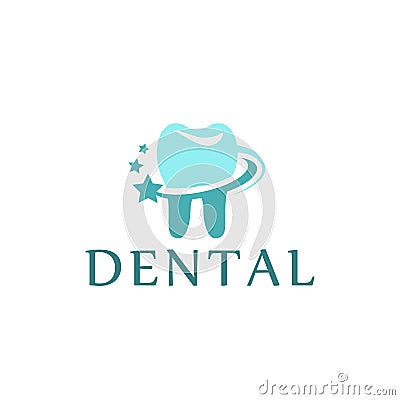 Logo dental care clinic, dentistry for kids. Teeth abstract icons Vector Illustration