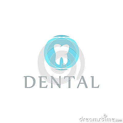 Logo dental care clinic, dentistry for kids. Teeth abstract icons Vector Illustration