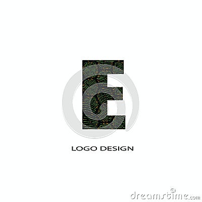 E later logo template for All, Later Logo Design vector template. Vector Illustration