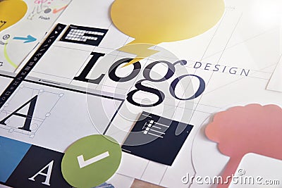 Logo design Stock Photo