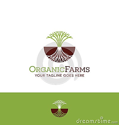 Logo design concept for nature related site Vector Illustration