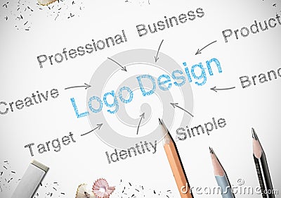 Logo design Stock Photo