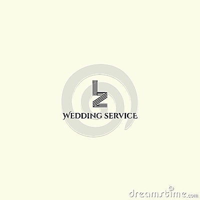 logo design inspiration for event planning for corporate and high end social events business inspired from abstract letter L and Z Vector Illustration