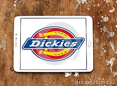 Dickies clothing brand logo Editorial Stock Photo