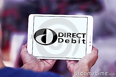 Direct debit payment system logo Editorial Stock Photo