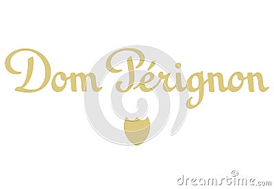 Logo Dom Perignon Stock Photo