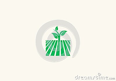 Logo Ecology Leaf And Gardening, Nature Logo Green Vector Illustration