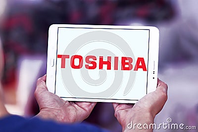 Toshiba logo Editorial Stock Photo