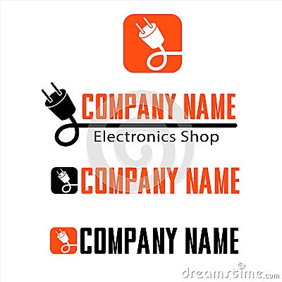 Logo for Electronics Shop Illustration Stock Photo