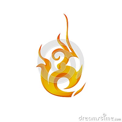 Logo Element Fire design Vector Illustration