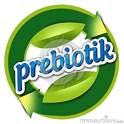 Logo element health, prebiotik Stock Photo