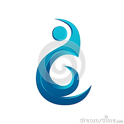 Logo Element Water Aqua design Vector Illustration