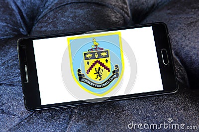 Burnley F.C. soccer club logo Editorial Stock Photo