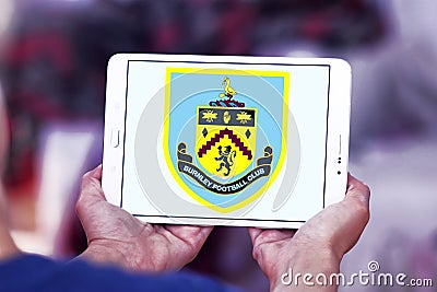 Burnley F.C. soccer club logo Editorial Stock Photo