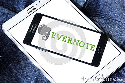 Evernote app logo Editorial Stock Photo