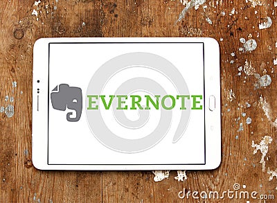 Evernote app logo Editorial Stock Photo