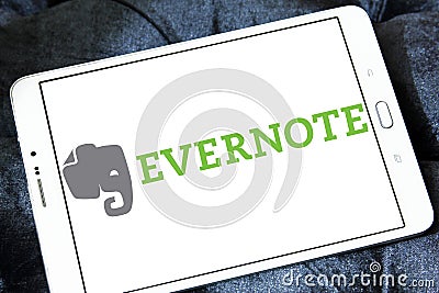 Evernote app logo Editorial Stock Photo