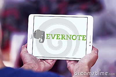 Evernote app logo Editorial Stock Photo