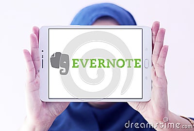 Evernote app logo Editorial Stock Photo